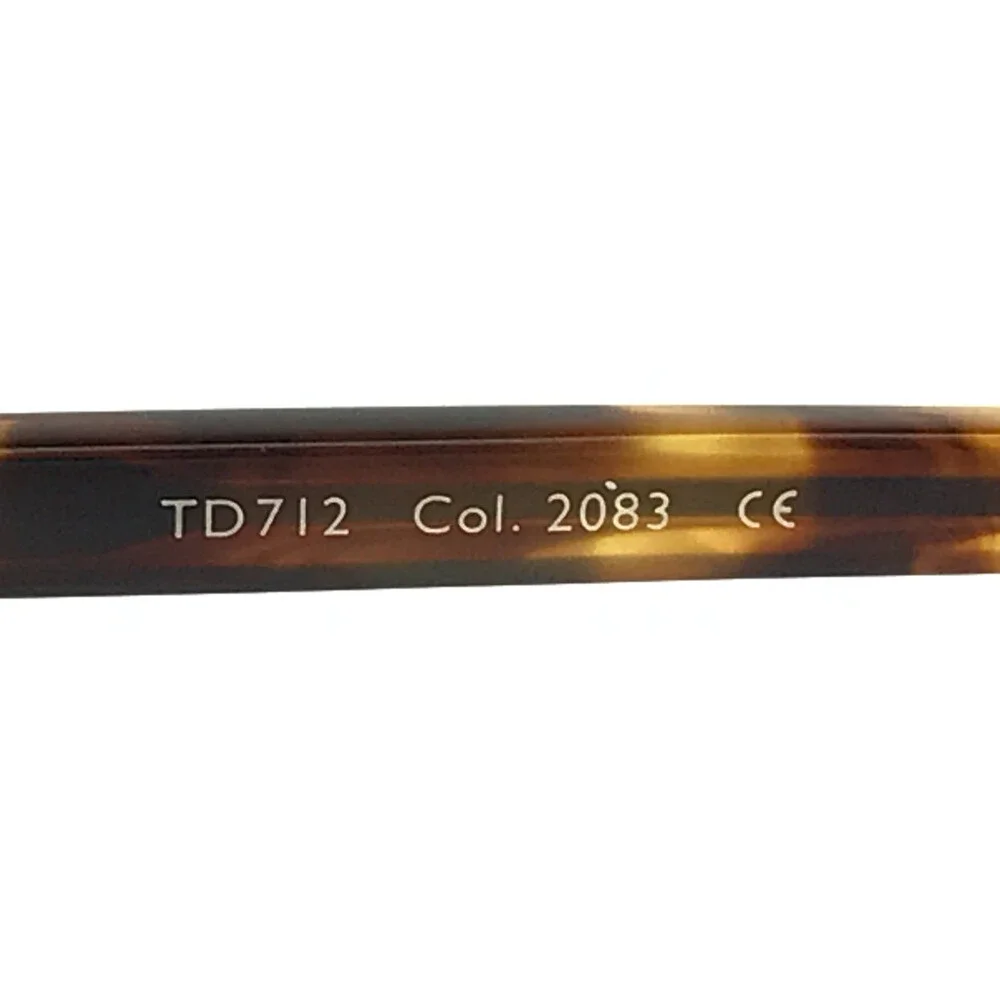 Tom Davies Eyeglasses Frames TD712 Col. 2083 Tortoise Round Full Rim 51-20-140